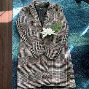 SOLD - Plaid Trench Overcoat Size Large